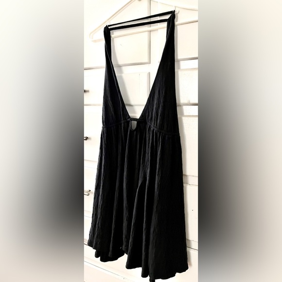 Free People Beach NWOT Emma Louise mini dress in black only size small - Picture 6 of 16